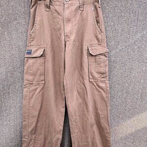 M. Gordon 100% cotton cargo brown pants Men’s sz 30 MultiPocket